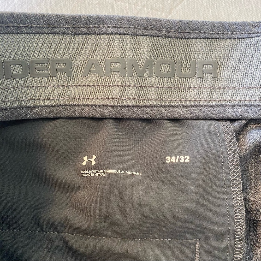 Under Armour Tech Performance Gray Golf Pants Men… - image 3
